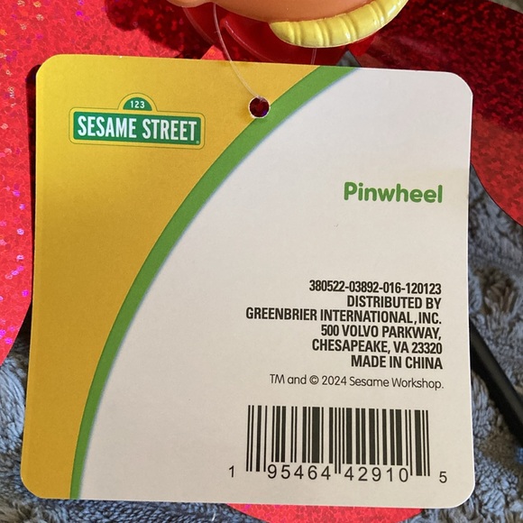 Sesame Street Big Bird & Ernie Set of 2 (one each) Garden Pinwheels ❤️💛 New! 🌞 - Picture 8 of 10